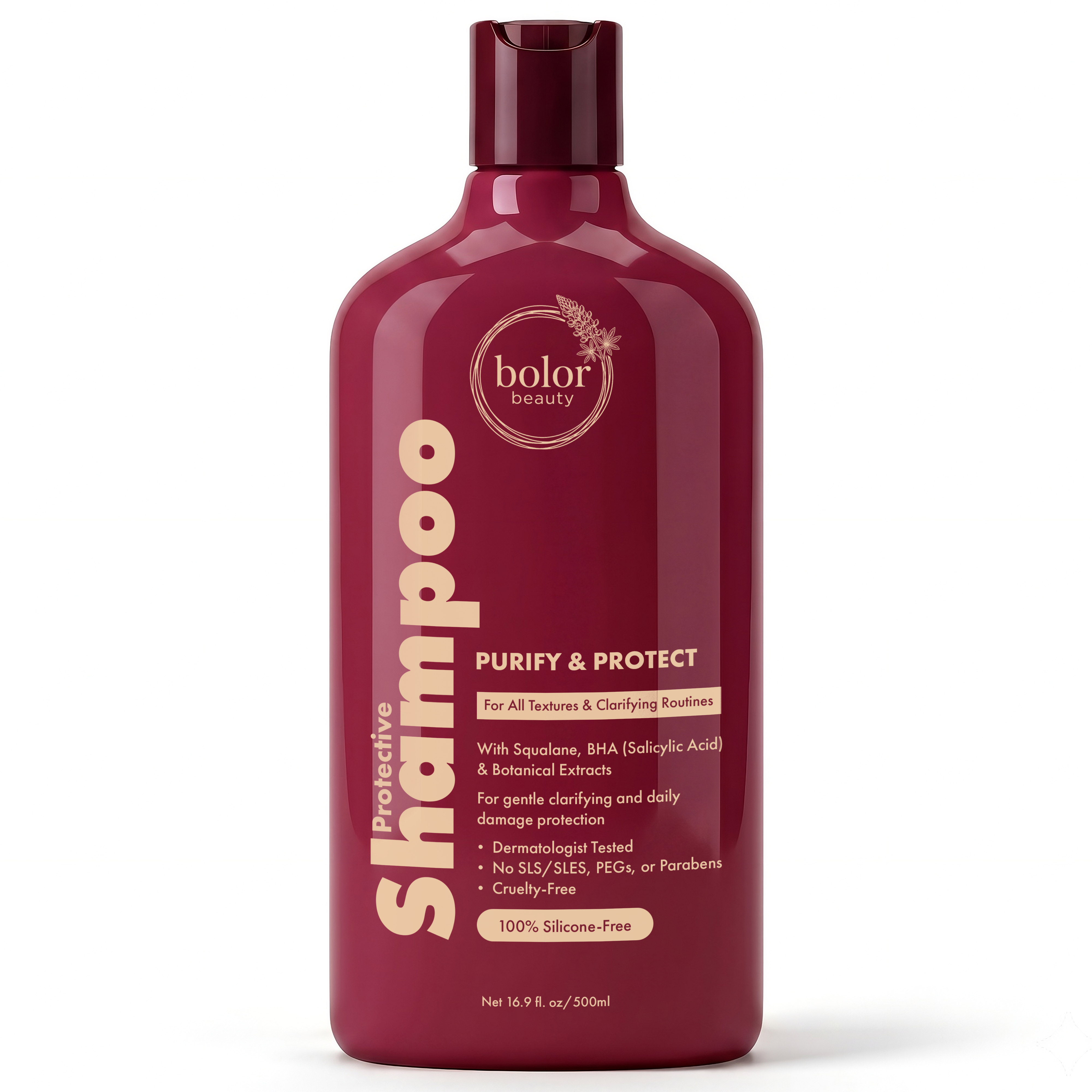 Silicone-Free Keratin & Squalane Protective Shampoo